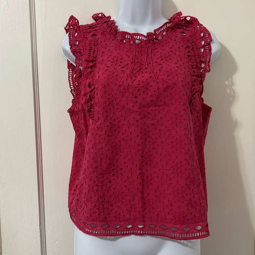 Anthropologie Maeve Tilly Eyelet Blouse